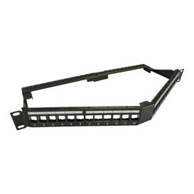 Cablenet 24 Port 1u Unloaded Keystone Angled Patch Panel