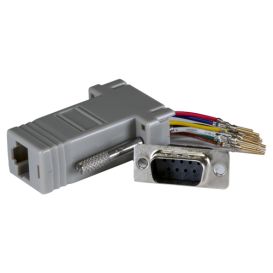 Cablenet RJ45-D9 Male Modular Adaptor Black