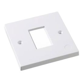 Cablenet 10PK LJ6C Faceplate Single Gang 1 Port
