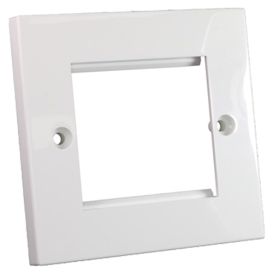 Cablenet 10PK Flat Faceplate 50mm x 50mm Single Gang