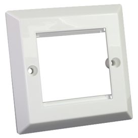 Cablenet 10PK Bevelled Faceplate 50mm x 50mm Single Gang