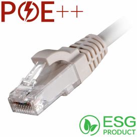 Cablenet 2m Cat6 RJ45 White U/UTP LSOH 24AWG Snagless Booted P/Lead (PK 100)
