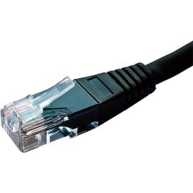 Cablenet 40m Cat6 RJ45 Black U/UTP PE External Flush Moulded Solid Patch Lead