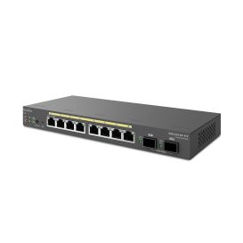 Cablenet Managed/Standalone Desktop 8-port Gbe 55WSwitch (PoE+) with 2x SFP