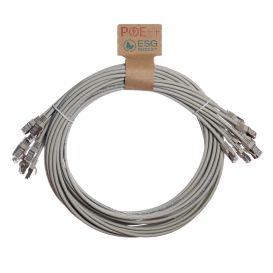 Cablenet 10PK 0.5M C6a Gy SFTP Ls 26AWG SB