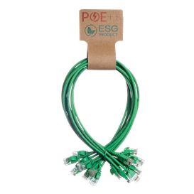 Cablenet 10PK 1M C6 Gn UTP Ls 30AWG Slim SB