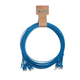 Cablenet 10PK 1.5M C6 Bl UTP Ls 30AWG Slim SB