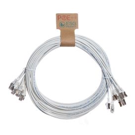 Cablenet 10PK 0.5M C6 Wh UTP Ls 30AWG Slim SB