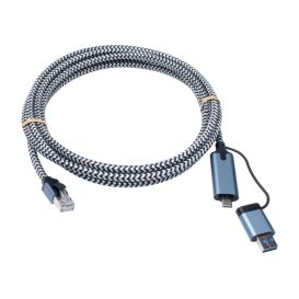 Cablenet 5M USB-C 3.2+USB-A - RJ45 1G
