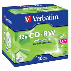 Verbatim CD-RW 12x 700 MB 10 pc(s)_Med