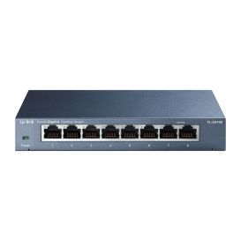 TP-LINK TL-SG108 network switch Unmanaged L2 Gigabit Ethernet (10/100/1000) Black_Med