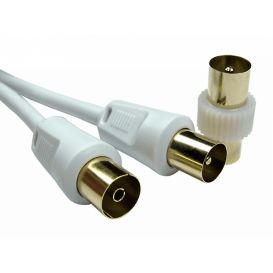 CMS Cables TV Extension Cable (M-F) with Male Coupler