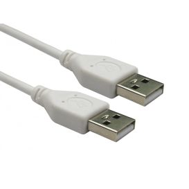 CMS Cables USB 2.0 Type A (M) to Type A (M) Data Cable - White