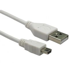 CMS Cables USB2.0 Type A (M) to Mini B (M) Cable - White