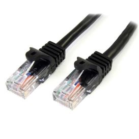 StarTech.com 45PAT1MBK networking cable Black 1 m Cat5e U/UTP (UTP)_Med