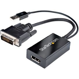 StarTech.com DVI2DP2 video cable adapter Black_Med