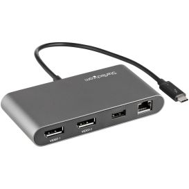 StarTech.com TB3DKM2DPL notebook dock/port replicator Wired Grey_Med