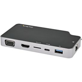 StarTech.com CDP2HVGUASPD notebook dock/port replicator Wired USB 3.2 Gen 2 (3.1 Gen 2) Type-C Black, Grey_Med