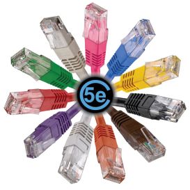 Cat5e RJ45 U/UTP 24AWG Network Patch Leads